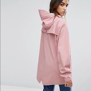 RAINS pink rain jacket